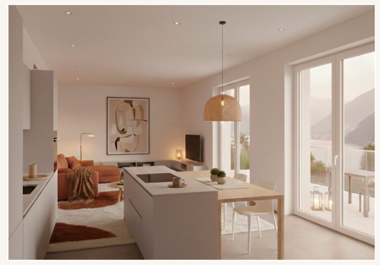 Rendering-Wohnbereich